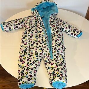 Spyder Multicolor Leopard Print Kids Snowsuit